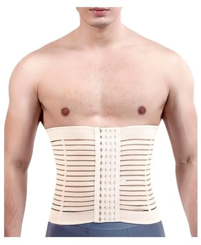 GOOPEEG Bauchweggürtel Stretch Hose Abnehmen Body Shaper Körper Shaper Einstellbar Plus Laufen Taille Unterstützung Gürtel Shapewear Bauchweg Mieder(Beige,XXXXX-Large)