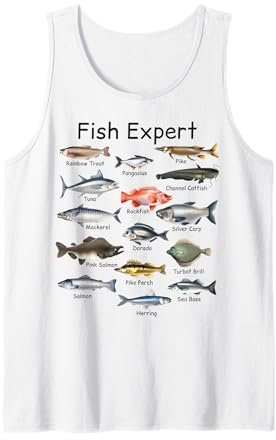 Herren Fish Expert Graphic Herren Kleinkind Jungen Angelbekleidung Kinder Tank Top