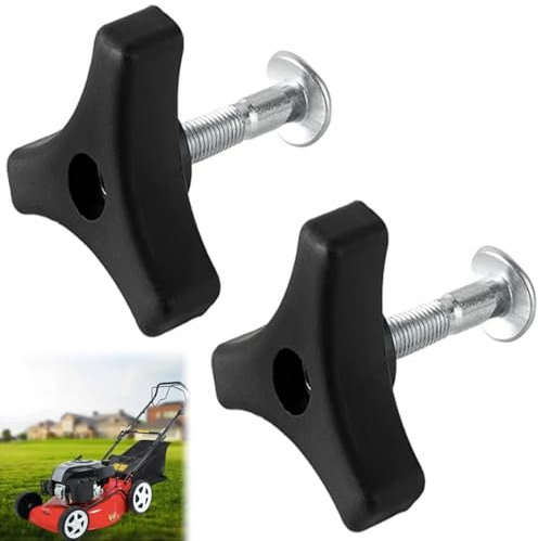2PC Universal-Rasenmähergriff, Flügelmutter und Schraube, Flügelmutter und Bolzen, Elektrogerät-Teil, Gartengeräte für Rasenmäher-Maschine (2 Stück)
