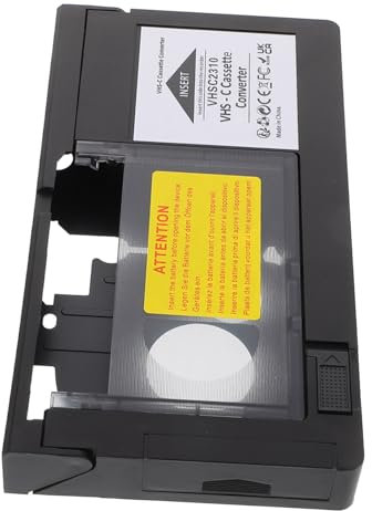 NUOBESTY VHS C-Adapter Für Camcorder Und Videoplayer Schneller Digitaler Videobandkonvertierungsadapter Robuster Kunststoff Kompakt Universell Für VHS Und Vhsc Kassetten