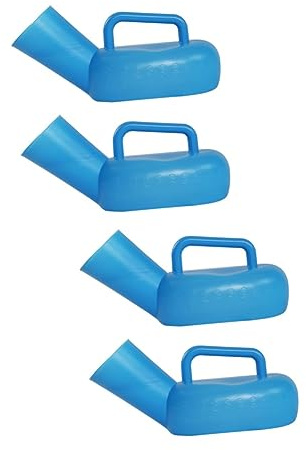 PACKOVE 2 Series Orinales Portátiles Para Pacientes Masculinos Con Diseño De Orinales Azul De Plástico Reforzado Para Cuidado De Ancianos Y Hospitales 2 Piezas*2