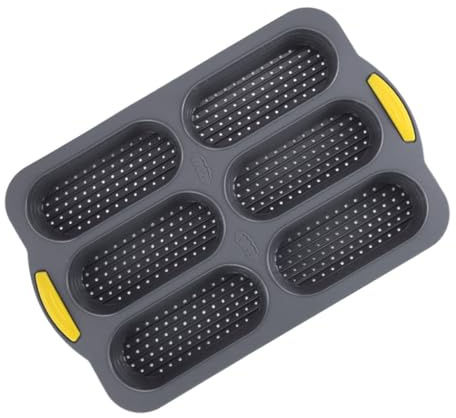 ABOOFAN Molde De Silicona Para Pan Francés Cavidades Para Pan Molde Antiadherente Para Hornear De Hot Dog Utensilios De Cocina Para Diy