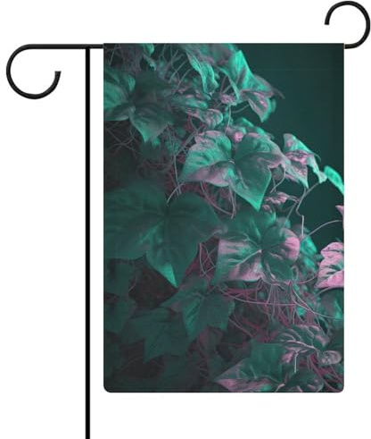 Drapeaux de jardin avec plante de lierre anglais, décoration extérieure, drapeaux de jardin, panneaux pour l'hiver, Noël, saisonniers, extérieurs, 12,6 pouces''×18,5 pouces''