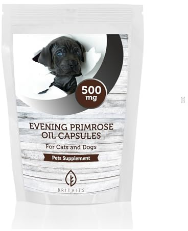 Olio di enotera 500mg per gatti e cani animali domestici capsule