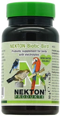 NEKTON - Biotic-Bird | Probiotico per uccelli ornamentali e rapaci | Mangime complementare (50 g)