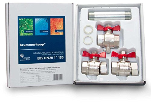 Einbausatz für Wärmezähler F90 und F96Plus 1 Zoll DN20 130mm