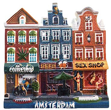 Amsterdam Olanda 3D Magnete da Frigorifero Souvenir per turisti Resina Fatta a Mano Artigianato Cucina Cucina Decorazione Paesi Bassi Magnete da Frigorifero Collezione Regalo