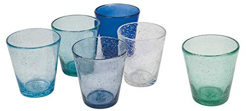 Cancun/Marea Set 6 verres d'eau 330 ml en pâte de verre soufflé