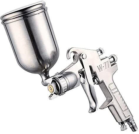 ANCLLO W-77 - Pistola de pulverización de aire con boquilla de 3 mm, HVLP de alimentación por gravedad, pulverizador de reparación de pintura automática, 400 ml