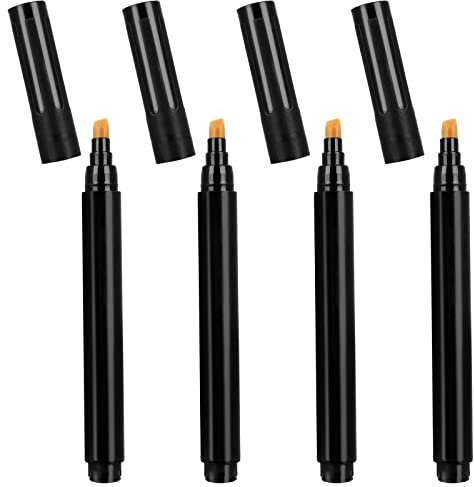 Prasacco Geldscheinprüfstift, 4 Stück Geldprüfstift Geldfälschung Stift Detektor Stifte Fälschung Geld Marker Stift Gelddetektor Tester für Erkennung gefälschter Banknoten