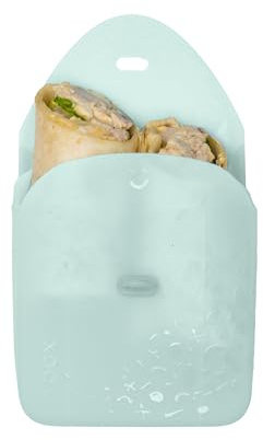 b.box Sac à Sandwich en Silicone Réutilisable | Sac à Déjeuner Adapté à la Boîte à Repas b.box | Compatible avec Micro-Ondes, Congélateur, Lave-Vaisselle