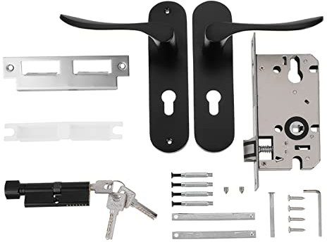 DOITOOL Türschloss Aus Aluminiumlegierung Mit Riegel Schlüssel Included Passend Für Schlafzimmer Und Bürotüren Inkl Schrauben Und Schließzylinder