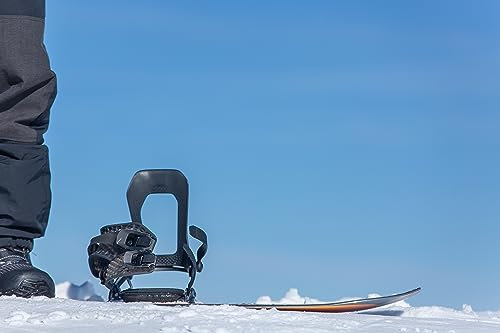 Bataleon Atom Asymwrap - Fijaciones para tabla de snowboard, tamaño mediano/grande, color negro