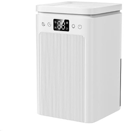 Deumidificatore Casa Elettrico Anti Muffa 2200ml Portatile - Ultra Silenzioso, Timer 2-12h, Spegnimento Automatico | LED 7 Colori | Per Bagno, Camera, Armadio