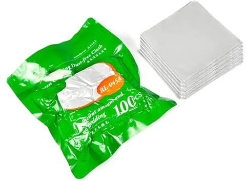 YIGZYCN Staubfreie Mikrofasertücher, geeignet für Geräte, optische Geräte, klare Handy-Bildschirme und Objektivpflege, 100 Stück