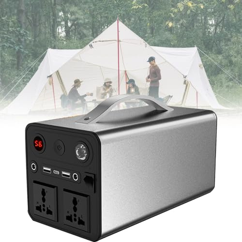 Portable Power Station 300W - Camping Power Pack for Outdoor Adventure with AC/DC/USB/Type C Outlets - Ideal for Travel and Emergency Power Supply