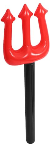 FUNOMOCYA Fourche Gonflable Rouge PVC Accessoire de Costume Diable et Sûr Décoration de Fête Halloween Photo pour Performances et