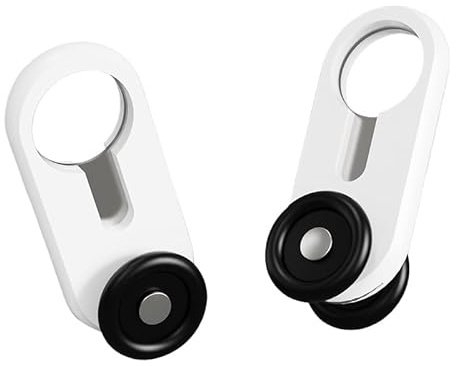 20/30/40/50 poulies pour rails de rideaux, roulettes en alliage d'aluminium, rails de plafond silencieux pour rideaux, roulettes de guidage(Wit,50pcs)