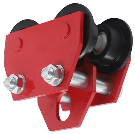 Beam Trolley, Heavy Duty 3 Ton Manual Hoist Trolley for I-Beam Track, Adjustable Overhead Crane Roller for Warehouse, Workshop, Construction (6614 lbs Capacity) ﻿