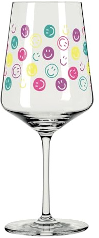 RITZENHOFF 8142004 Cocktailglas 544 ml - Serie Feel Good - 1 Stück mit Smiley-Dekor - Made in Germany