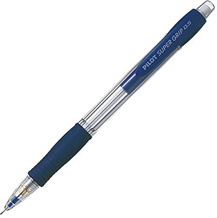 Pilot Super Grip Mechanical Pencil 0.5 mm Lead - Blue Barrel, Single Pencil