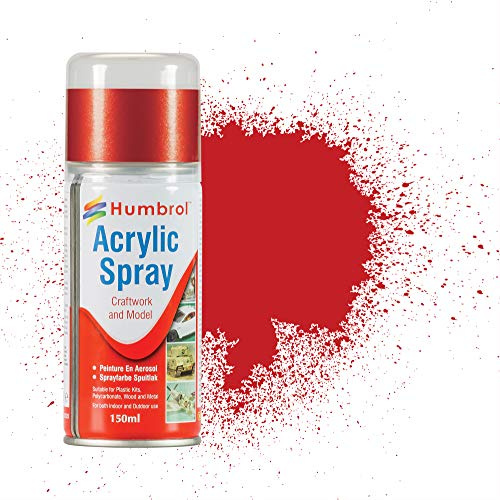 Humbrol Miniature Paint Spray - AD6220 No 220 150ml - Gloss Paints for Model Painting, Modelling Paint for Miniatures - Gloss Paint Primer for Plastic, Wood, Metal Surfaces
