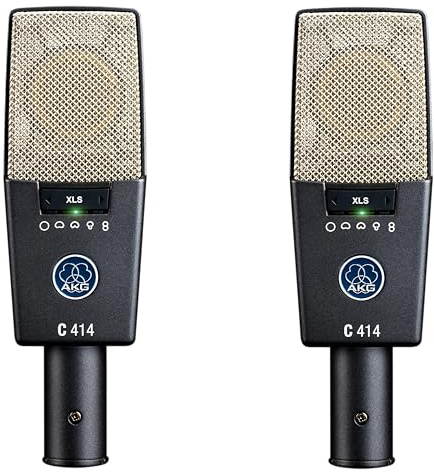 AKG Pro Audio C214 Professionelles Kondensatormikrofon mit großer Membran, passendes Paar