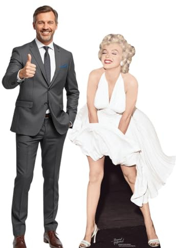 Life-Size Stand-up (Lebensgroßer Pappaufsteller) Marilyn Monroe (Weisses Kleid)