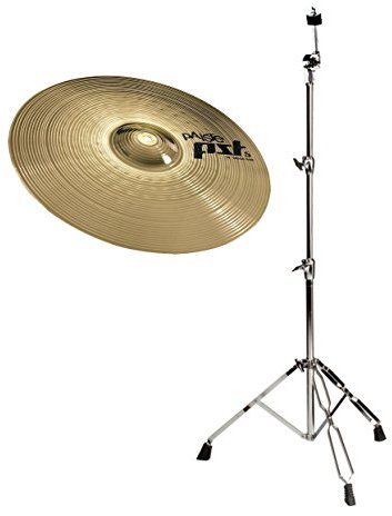 Paiste 18 PST 5 Crash/Ride Becken und Beckenständer gerade Set