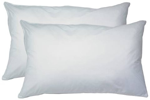 SleepyNights 2 Pack Standard Bed Pillows – Soft-Medium, Lightweight & Budget-Friendly Pillows for Sleeping – Fluffy Polyester Fill