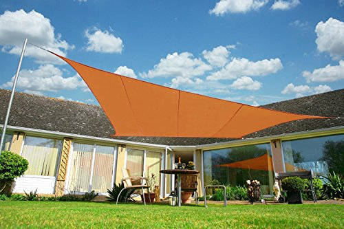Kookaburra 6.0m Right Angle Triangle Terracotta Waterproof Woven Shade Sail with Rope