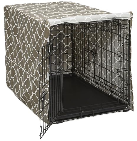 MidWest Homes for Pets CVR36T-BR Hundebox-Abdeckung, Stoff mit Teflonschutz, Sichtschutz für 91 cm lange Hundeboxen von MidWest und New World, maschinenwaschbar und trocknergeeignet, braun