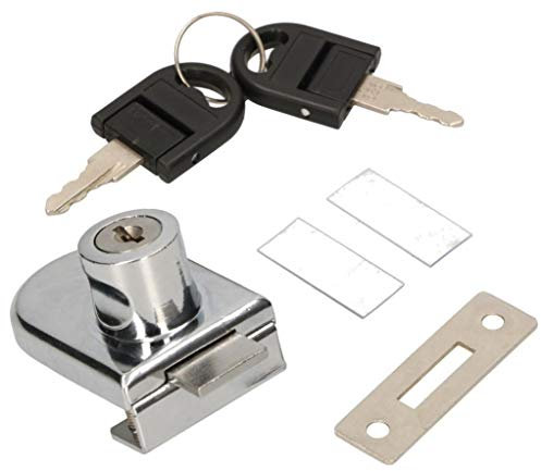 KOTARBAU Glastürschloss Büroglasschloss Glaspendel Push-Pull Weinkabinett Schrankschloss Vitrinenschloss Möbelschloss Zentralschloss Möbelschloss