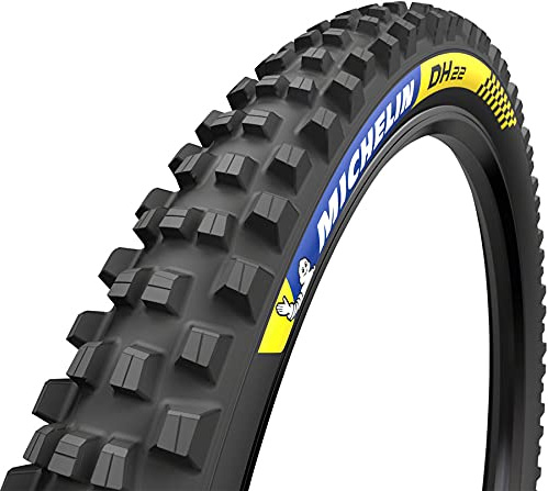 Michelin DH22 Racing Line Front or Rear Mountain Bike Tire for Hard Packed and Loose Terrain, MAGI-X DH Compound, 27.5 x 2.40 inch