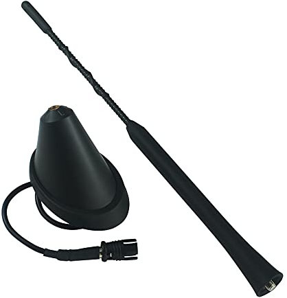 FanPaYY A282 Autoantenne 18 cm Raku Radioantenne Dachradioantenne für V-W Golf 4 5 6 7 Pa-ssat Lupo Polo 6R Au-di A6 Opel Corsa Astra Ford Focus Sitzschuh