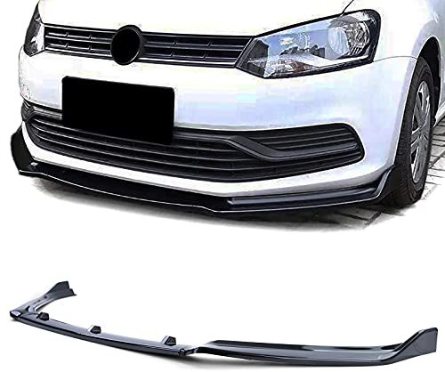 Cup Frontspoiler Lippe Schwarz Glanz für VW Polo 5 6C 14-17