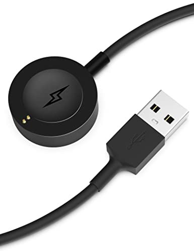 Bicmice Ladegerät für Fossil Gen 6 Gen 5 Gen 5E Gen 4 ladestation,Smartwatch Ladekabel Kompatibel mit Michael Kors Runway/Skagen falster 2/Misfit Vapor 2/Diesel Guard 2.5,3ft/100cm USB Kabel (Schwarz)