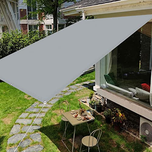 SunSail Wasserdicht Rechteckig 1 x 3.2 m Sonnenschutz Netz Segel Baldachin Leicht Und Haltbarkeit für Balkon Terrasse Garten Outdoor, Hellgrau