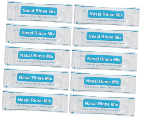 Healvian 2 Cajas De 80 Uds De Nasales Sal Para Limpieza Nasal Mezcla De Enjuague Nasal Sal Para Limpieza De Nariz Líquido De Lavado De Salmuera white Embalaje Para Niños Sal