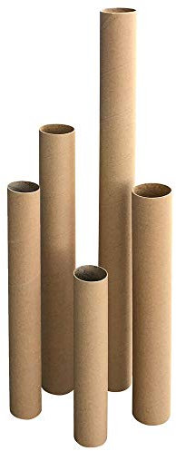 VEPATIM 10 Versandrohre Versandhülsen rund 63 x 460mm braun ohne Deckel | Format A3 A2