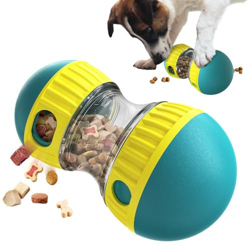 PEAKGEAR Intelligenzspielzeug für Hunde, Futterball, Slow Feeder, Hundespielzeug, Leckerli Ball, Snackball, Verbessert die Verdauung des Hundes (Green)