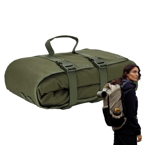 Campingmatte – Schlafmatte zum Campen | Dicke Schlafmatte zum Campen | flach zusammenklappbare wasserdichte Spionagematte | Feldtrainingsmatte | Jagddecke