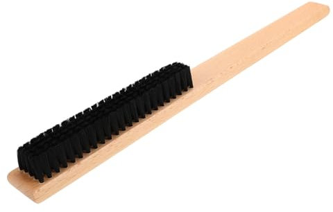 BESPORTBLE Wood Handle Coat Brush Lint Remover for Clothing Double-ended Brush for Stains and Dust Removal
