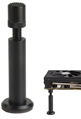 Newoutset GPU-Halterung, höhenverstellbar, Aluminium, 75-120mm | Grafikkarten Stütze mit Magnet, Anti-Sag Bracket für GPU, stabiler Halter für PC