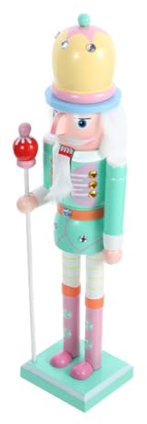 AKOOSY Figurine Casse Noisette Décor Noël Pastel Décoration Festive pour Table et Sapin Accessoire Original pour Ambiance Joyeuse de Noël