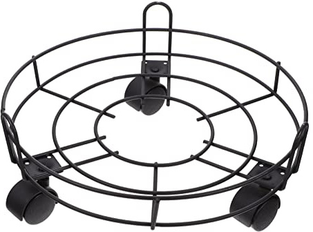 GALPADA Supporto per Piante Rotondo in con Ruote Girevoli da Base Mobile per Vasi Pesanti Carrello per Spostamento Facile in Casa e