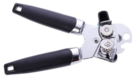 ELAYARD Apriscatole Manuale Apribottiglie Leva Apriscatole Mani Libere in Acciaio Inossidabile e Pp Con Manopola Girevole Facile Utensili Da Cucina Per Barattoli e Lattine