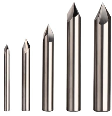 CNC-Hartmetall-Senkerbohrer, Fasenfräser for Aluminiumkupfer, 60, 90, 120 Grad, Entgratungsfräser(ECN3F-D10.0-R90)