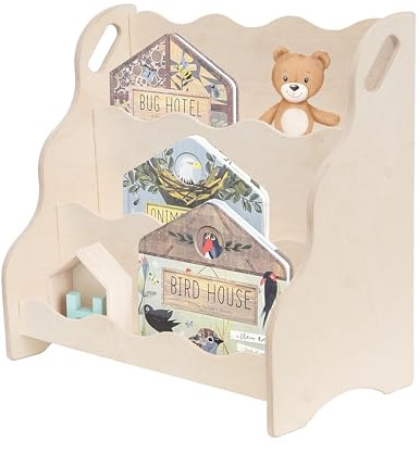 MAMOI Libreria e mobile portaoggetti per bambini, mensola da parete, mensola da golf Montessori per cameretta dei bambini, mensola in legno e mobili per bambini