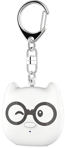 Alarma de Seguridad Personal - con Luz, Llavero Cute y Portátil,Alarmas de Seguridad para Mujeres para Llevar Consigo | Dispositivo de Protección Personal en Llavero para Mujeres, Hombres, Niños,